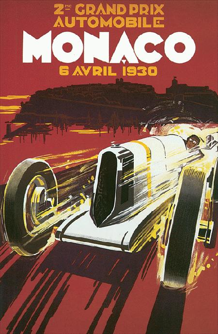monaco grand prix posters. Monaco / Grand Prix REPRINT