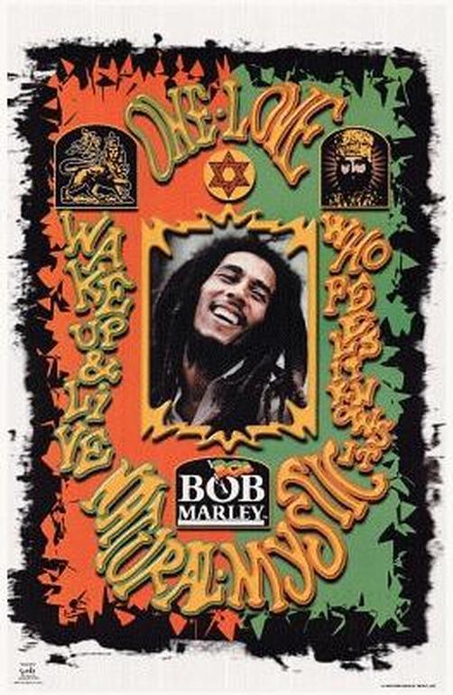 Bob Marley Lyrics Poster 