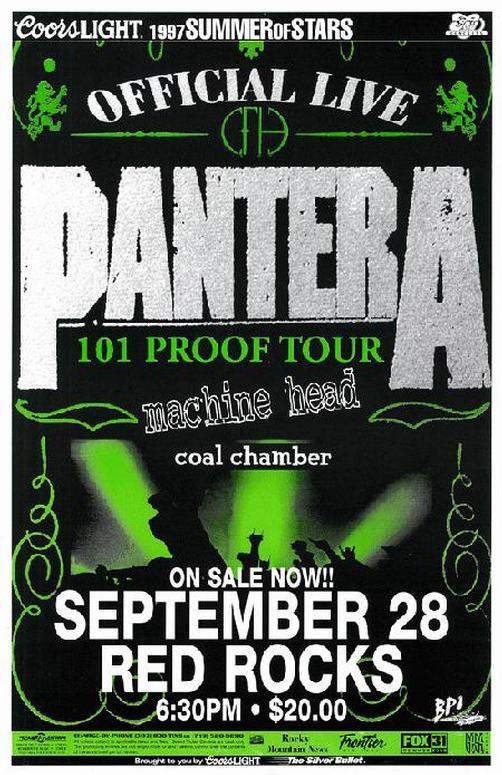 pantera tour 1997